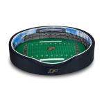 StadiumSpot Officially Licensed NCAA Premium Oval Dog Bed, Purdue, Large