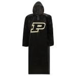 Pets First NCAA Purdue Boilermakers Sporty Waterproof Rain Poncho for Adults, Elastic Sleeves Rain Coat for Rainy Weather for Men and Women