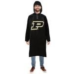 Pets First NCAA Purdue Boilermakers Sporty Waterproof Rain Poncho for Adults, Elastic Sleeves Rain Coat for Rainy Weather for Men and Women