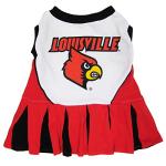Pets First NCAA Louisville University Cheerleader Dress for Dogs & Cats. Size X-Small, NCAA Team Color