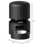 Automatic Pet Food Dispenser with Stainless Steel Bowls