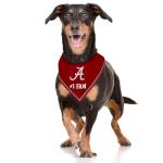 NCAA Alabama Crimson Tide Personalized Tie Bandana for Dogs & Cats, Size Small/Medium. Custom Dog Bandana Scarf Bib for Pet Cat Dog. The Ultimate Game-Day & Party Customizable Bandana