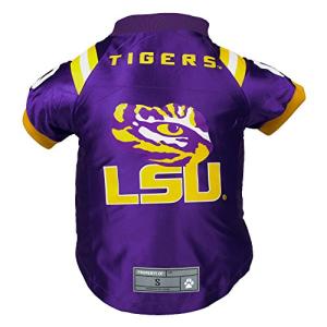 Littlearth NCAA LSU Tigers Premium Pet Jersey, Team Color, Small