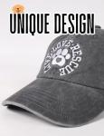 InnoBeta Rescue Dog Lover Gifts for Women, Men, Veterinary Gifts Adjustable Embroidered Hat for Rescue Dog Lovers, Birthday, Christmas