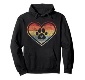 Vintage Dog Adoption - Retro Dog Rescue Pullover Hoodie