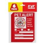 Pet Alert Safety Fire Rescue Sticker - Save Our Pets Emergency Inside Decal - House Home Window Door Sign
