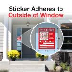Pet Alert Safety Fire Rescue Sticker - Save Our Pets Emergency Inside Decal - House Home Window Door Sign