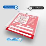 Pet Alert Safety Fire Rescue Sticker - Save Our Pets Emergency Inside Decal - House Home Window Door Sign