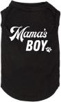 Dog Shirts Letter Printed Vest for Small Large Dogs Slogan Costume Dog Pajamas Puppy Gift Pet Clothes Mama's Boy (XX-Large, M-Black)