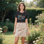 VQD Womens Dog Shirts Easily Distracted by Dogs Tshirt Dog Mom Paw Pet Lover Tee Tops Grey