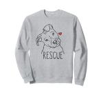 Rescue Dog, Pitbull, Rescue Mom, Adopt Don't Shop, Pittie Sweatshirt