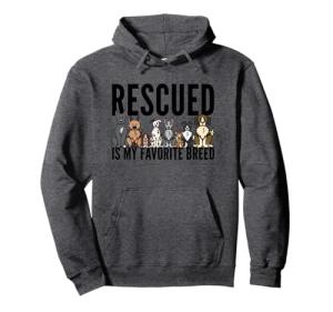 Dog Lovers Hoodie Pullover Women Men Kids - Rescue Dog Shirt Pullover Hoodie