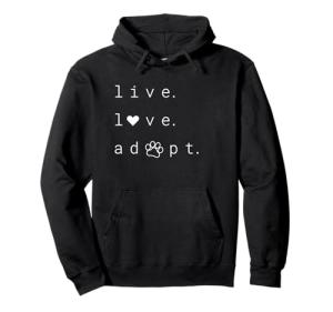 Cat and Dog Rescue Paw Print Sweater, Adopt a Rescue Animal Pullover Hoodie