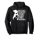Rescue Save Love: Animal Rescue, Dog Lover Cat Lover Hoodie Pullover Hoodie