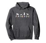 Cute Dog Mom Top - Dog Print Themed Design, Dog Lover Pullover Hoodie