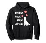 Dog Rescue Mom Mama Animal Rescue Dog Lover Womens Pullover Hoodie