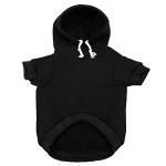 Security Dog Hoodies Clothes Apparel Winter Sweatshirt Warm Sweater Cotton Puppy Hoodie for Small Dog Medium Large Cat Black, S