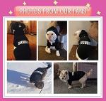 Security Dog Hoodies Clothes Apparel Winter Sweatshirt Warm Sweater Cotton Puppy Hoodie for Small Dog Medium Large Cat Black, S
