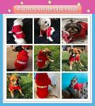 Security Dog Hoodies Clothes Apparel Winter Sweatshirt Warm Sweater Cotton Puppy Hoodie for Small Dog Medium Large Cat Black, S