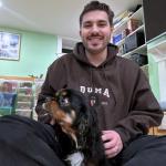 COUPLEHOODIES Custom Dog Portrait Sweatshirt from Photo – Personalized Pet Embroidered Memorial Hoodie – Dog Mom Sweatshirt - Gift for Pet Loss, Christmas, Father’s Day (Varsity-Dog)