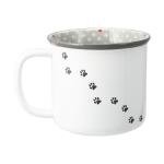 Pavilion Gift Company - Home Is Where The Paw Prints Lead To - 18 oz Coffee Mug Tea Cup Kitten Puppy Feline K-9 Cat Dog Lover Gift Rescue Pet Mom Dad Present