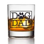 Dog Mom Wine Glass & Dog Dad Whiskey Glass Set - Dog Lover Gifts For Women & Men - Scratch Resistant, Dishwasher Safe Dog Mom Gifts - For Couples With Pets - Printed in the USA