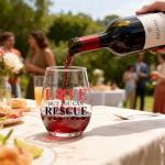 XQLZY You Can'T Buy Love But You Can Rescue It Stemless Wine Glass, Funny Animal Rescue Wine Glass Gifts for Dog Cat Lover, Christmas Birthday Thanksgiving Gifts for Women Mom Aunt BFF Sister Friend