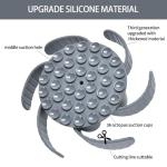 Slow Feeder Dog Bowls Insert,Third Generation upgradedSuper Firm Eating Bowl（Cuttable） for Large Breed and Medium Small Size Compatible with Regular Elevated Metal Glass Dog Bowl (Gray)