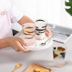 Patelai 6 Pcs Cat Paw Cups 10.6 oz Cute Cat Claw Glass Mug Frosted Print Coffee Cup Foot Breakfast Milk Cup Beverage Drinking Tumbler Glasses for Men Women Couples Adults Friends Christmas Gift Set