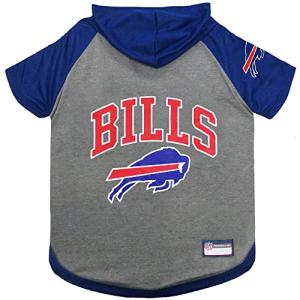 Pets First Buffalo Bills Hoodie for Dogs & Cats. NFL Football Licensed Dog Hoody Tee Shirt, Small. Sports Hoody T-Shirt for Pets. Licensed Sporty Dog Shirt (BUF-4044-SM)