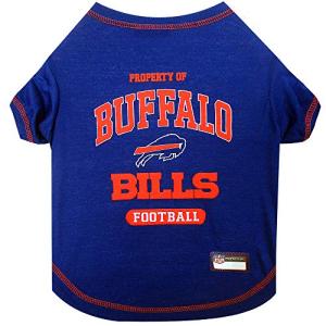 NFL Buffalo Bills Dog T-Shirt for Pets, Size Medium. Officially Licensed Pet Shirt with Team Logo, Soft Stretchable Comfort Fit Apparel for Dogs & Cats