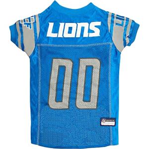Pets First NFL Detroit Lions Dog Jersey, Size Small, Football Shirt Costume for Pet, Dog Sports T-Shirt, NFL Team Clothing for Cats, Licensed Pet Apparel Available in 7 Sizes and 32 Teams