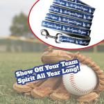 MLB PET Leash, Large, Los Angeles Dodgers Dog, Baseball Team for Dogs & Cats. A Shiny & Colorful Dog & Cat Leash with Emboridered Team Name/Logo Licensed by The MLB