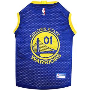 Pets First Golden State Warriors Dog Basketball Mesh Jersey, X-Small