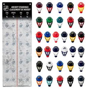 Franklin Sports NHL Standings Tracker with Mini Helmets