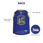 Pets First NBA GOLDEN STATE WARRIORS DOG Jersey, Medium - Tank Top Basketball Pet Jersey