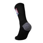 Ultra Game NBA Official Youth Athletic Cushioned Secure Fit Crew Socks - 6 Pack, NBA, Black, Y9-11