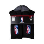 Ultra Game NBA Official Youth Athletic Cushioned Secure Fit Crew Socks - 6 Pack, NBA, Black, Y9-11