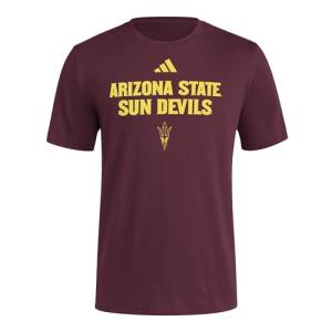 Adidas Men's NCAA Fresh Team Graphic T-Shirt, Team Maroon/Arizona State University, Medium Tall