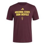 Adidas Men's NCAA Fresh Team Graphic T-Shirt, Team Maroon/Arizona State University, Medium Tall