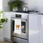 Geqtt Christmas Golden Retriever Gifts - Golden Retriever Waffle Weave Decorative Kitchen Towels, Christmas Dog Dish Towels, Hand Tea Towel (16×24 Inches)