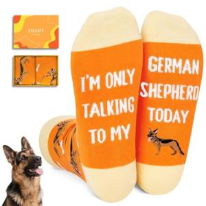 Zmart Funny German Shepherd Socks - German Shepherd Gifts for Women Men, Funny Dog Socks for Dog Lovers