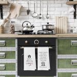 Geqtt Labrador Retriever Dish Towels Set - Black Lab Gifts Kitchen Towels, Labrador Retriever Gifts Hand Towel, Black Lab Tea Towel (16×24 Inches Set of 4)