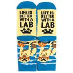 Lavley Life is Better With a Lab - Socks for Dog Lovers and Labrador Retriever Owners