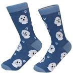 White Poodle Dog Breed Socks Unisex Sock Daddy by E&S Pets