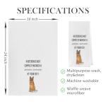 Geqtt German Shepherd Dish Towels - Funny German Shepherd Decorative Waffle Weave Kitchen Towels, Hand Towel, Tea Towel (16×24 Inches)