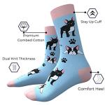 Cavertin Women's Socks Pug, Dachshund, Horse, Flamingo, French Bulldog, Golden Retriever, Chicken, Fox (Frenchie)