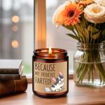 LEADO Candles, Frenchie Gifts for Women, Men - Funny Bulldog Gifts for Frenchie Owners, Bull Dog Dad, Bull Dog Mom - Cute Valentines Day, Birthday Present for Bulldog Lover - Lavender Scented Candles