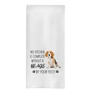 uinwk Beagle Dog Kitchen Towels - Beagle Gifts for Women Lovers, No Kitchen is Complete Without a Dog Hand Dish Towels, 16x24