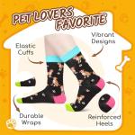 HAPPYPOP Dog Gifts for Women - Fun Dog Socks for Mom, Her Boxer Lovers
